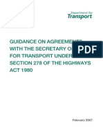 Section 278 Agreement Guidance 