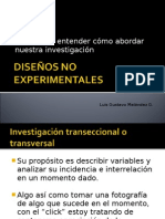 DISEÑOS NO EXPERIMENTALES