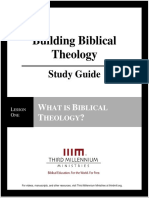 Building Biblical Theology - Lesson 1 - Study Guide