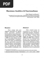 Marxismo Analítico e Funcionalismo