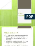 8 - Introduction C++