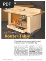 Versatile DIY Router Table Design | PDF | Screw | Metalworking