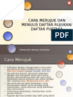 Cara Merujuk Dan Daftar Pustaka