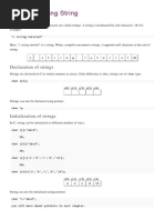 C Programming String