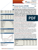 Somany Ceramics (Splind) : So' ' Jvs - Strategy To Reap Dividends!