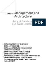 Data Management and Archtiecture