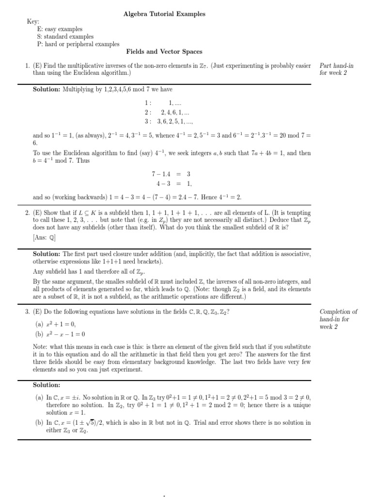Part Hand-In For Week 2 | PDF | Eigenvalues And Eigenvectors | Linear ...