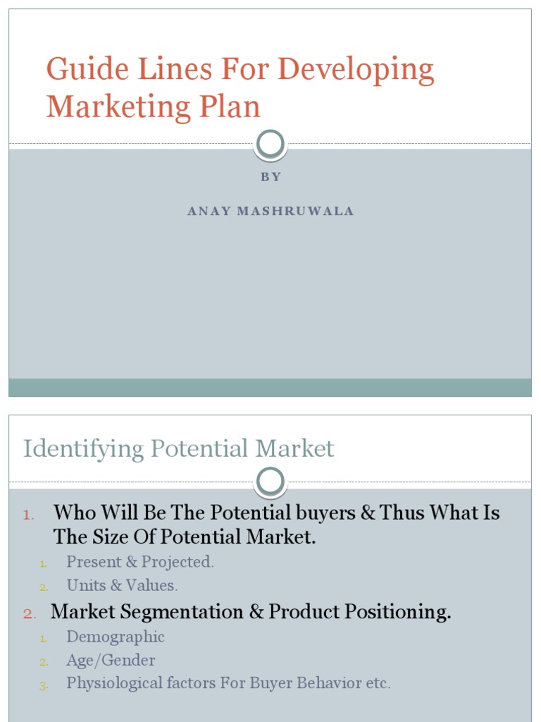 Marketing Plan Development Guide | PDF | Business | Computers