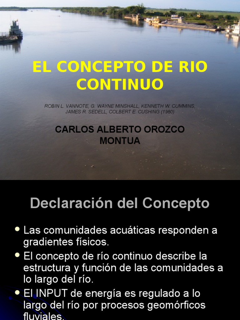 El Concepto de Rio Continuo | PDF | Ecosistema | Río