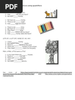 QUANTIFIERS EJERCICIOS