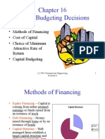 Capital Budgeting Methods and Cost of Capital Analysis