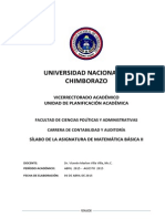 Sílabo de Matematica II 2015