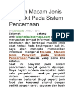 Macam Macam Jenis Penyakit Pada Sistem Pencernaan