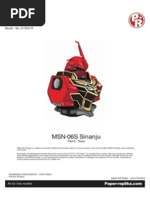 Sinanju Gundam - Part 2 - Torso.unlocked