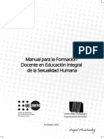 Manual para La Formacion Docente en Educacion Integral de La Sexulidad Humana UPEL