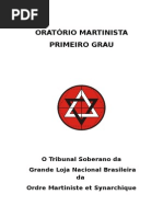 Capa Oratorio Martinista