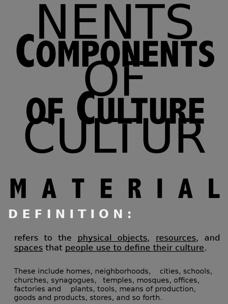Key Components of Culture in Anthropology | PDF | Value (Ethics) | Morality