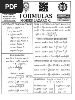 Formulario Matematica