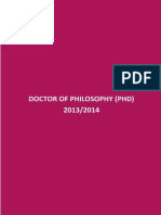 Doctor of Philosophy (PHD) 2013/2014