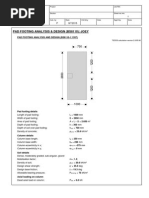 Pad Footing Analysis and Design (Bs8110-1:1997)