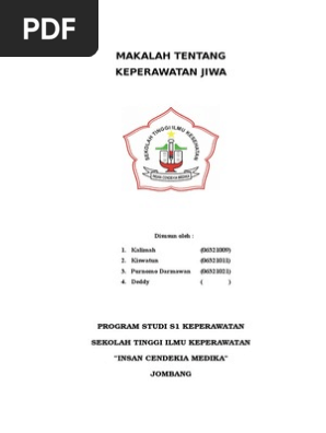 Makalah Tentang Keperawatan Jiwa Doc