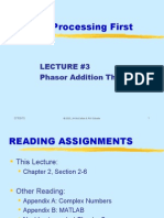 Signal Processing First: Lecture #3 Phasor Addition Theorem