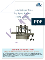 Automatic Auger Type Dry Syrup Powder Machine
