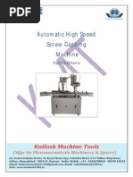 Automatic High Speed Single Head Screw Capping Machine