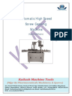 Automatic High Speed Single Head Screw Capping Machine