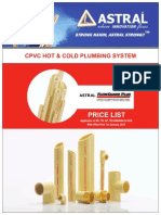 Astral CPVC Pipes and Fittings Pricelist