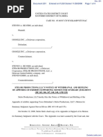 Silvers v. Google, Inc. - Document No. 201