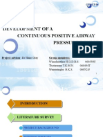 Development of A Continuous Positive Airway: Group Members: Project Advisor: DR Hans Gray