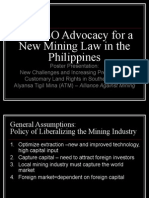 The CSO Advocacy For A New Mining Law in The Philippines by Alliance Against Mining