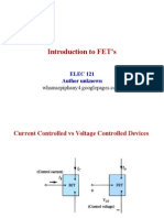 Introduction To FET's: ELEC 121 Author Unknown