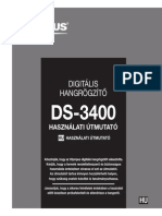 OLYMPUS DS-3400 A Felhasznaloi Kezikonyv