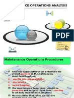 Maintenance Operations Analysis