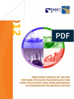 Download Peraturan Kepala BP Batam Ttg Petunjuk Pelaksanaan Dan Tarif Jasa Kepelabuhanan Di Lingkungan Pelabuhan Batam by tofan SN271010080 doc pdf