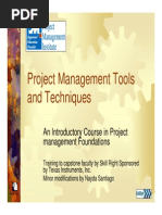 Download Project Management Tools  Techniques by Adib Tawfiq SN271010133 doc pdf
