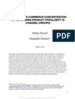 Measuring E-Commerce Concentration Effects When Product Popularity Is Channel-Specific