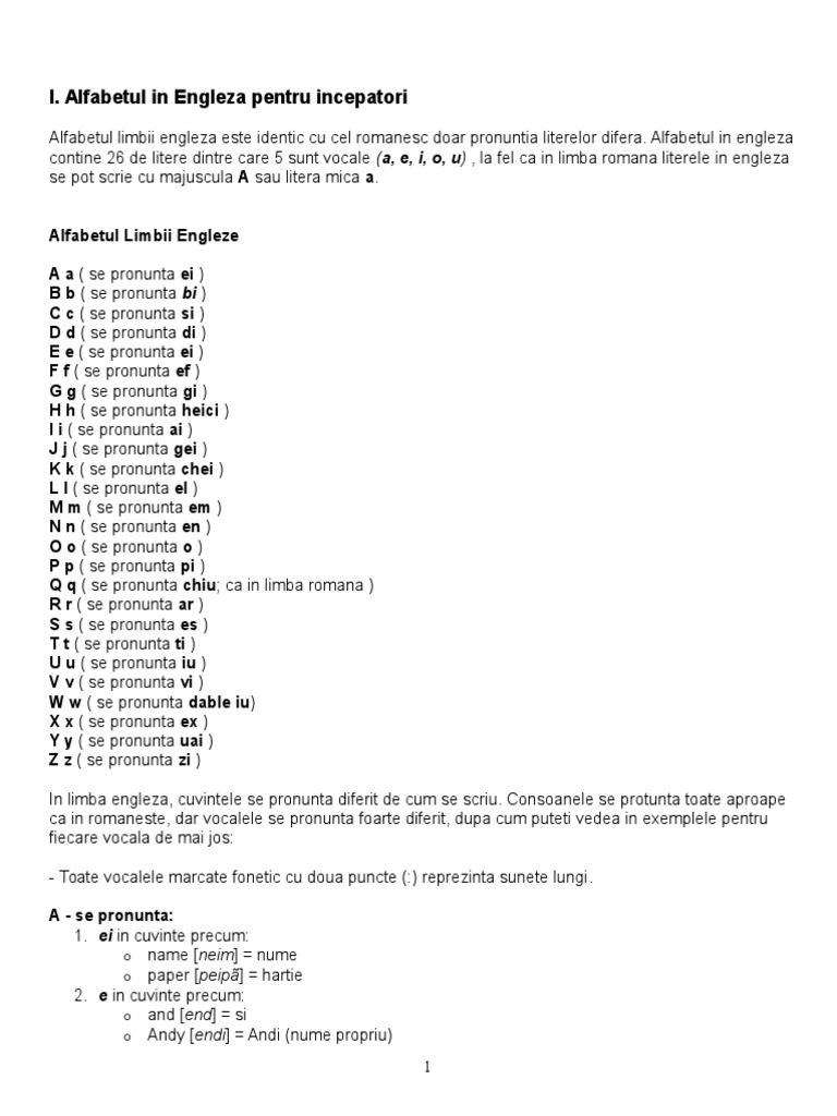 Gramatica Engleza Varianta Semifinala | PDF