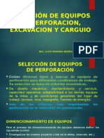 12. Selección Equipos de Perfo.excav. Carguio