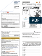 Programme Novembre Decembre 2009