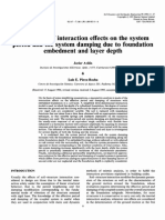 Evaluation of Interaction Effects On The System Period and The System Damping Due To Foundation Embedment and Layer Depth - IMPORTANTE