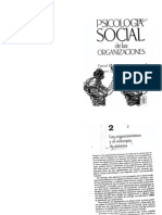 Katz, D.; Kahn, R. Psicología Social de Las Organizaciones. Cap.2-4