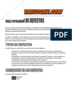 Rectificado de Defectos