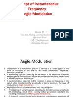 Concept of Instantaneous Frequency Angle Modulation