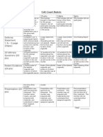 Cell Court Rubric