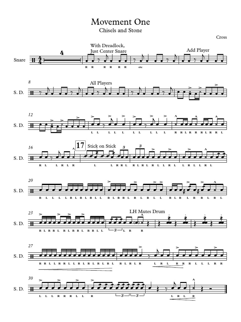 Snare Drum Patterns and Techniques | PDF