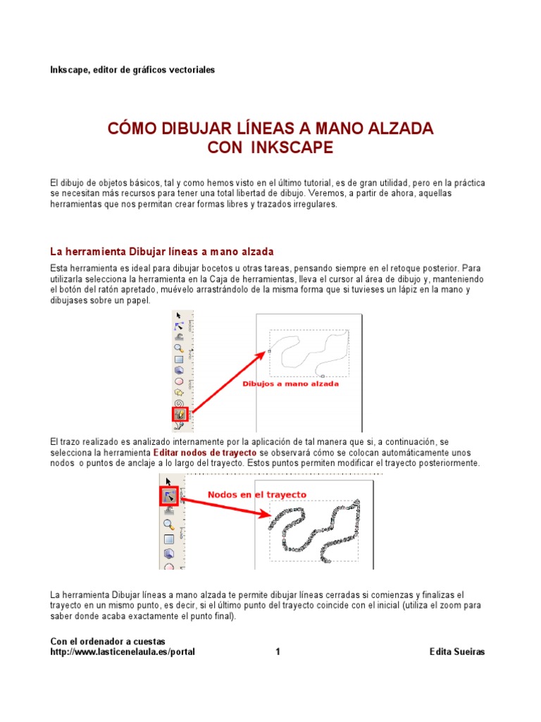 08 Dibujar A Mano Alzada Con Inkscape PDF | PDF | Dibujo | Point and Click