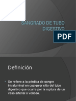 Sangrado de Tubo Digestivo